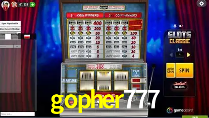 A Popularidade dos Caça-Níqueis no gopher777